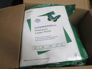 lot 211 image: 4 Open Reams Hammermill Premium Las...