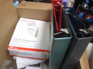 lot 219 image: Box of Assorted Office Products...