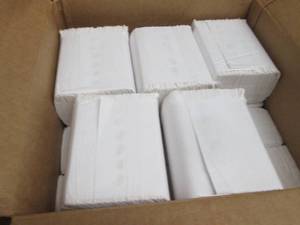 lot 224 image: Box of White Paper Towels...