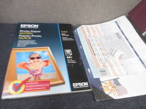 lot 237 image: 13x19 Photo Paper, Desk Calendar...