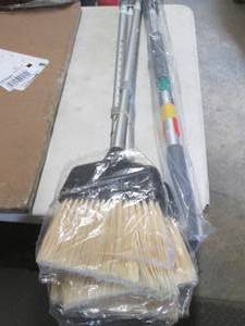 lot 238 image: Mop Handle 3 Lobby Brooms...