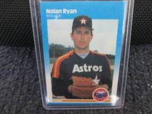 lot 264 image: 1987 Fleer Nolan Ryan Card...