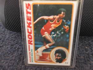 lot 267 image: 1978 Topps Moses Malone Card...