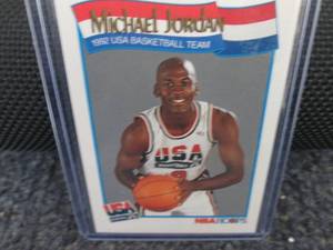 lot 273 image: 1991 NBA Hoops Michael Jordan Card...