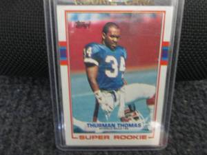 lot 289 image: Thurman Thomas Rookie Card...