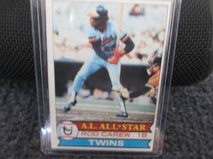 lot 290 image: 1979 Topps Rod Carew All Star Card...