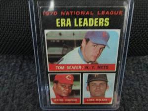 lot 299 image: 1970 NL ERA Leaders...