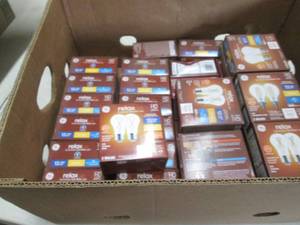 lot 322 image: Box of 2pks GE Relax LED Bulbs...