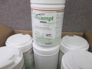 lot 463 image: 12- 160 ct Canisters PreEmpt Disinf...