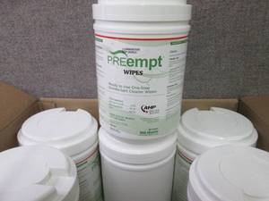 lot 465 image: 12- 160 ct Canisters PreEmpt Disinf...