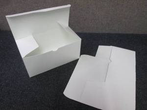 lot 479 image: Case of 250 - White Paper Boxes 4x4...
