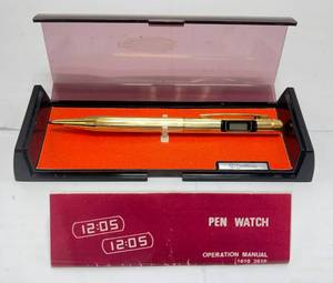 lot 19 image: Vintage Qualitron Pen Watch In Original Case