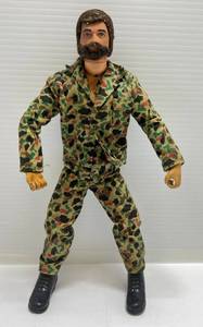 lot 25 image: 1964 GI JOE Adventure Team Flocked Hair Action Figure 12 (Missing Some Flock On Head)