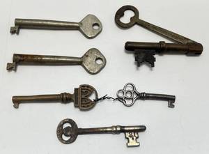 lot 67 image: Antique Skeleton Keys 1 Folding Marked Patented Mar. 23. 1869