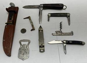 lot 135 image: Misc. Vintage Pocket Knives & More