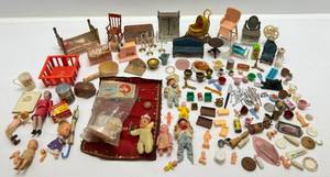 lot 156 image: Vintage Doll House Furniture & More (Some Die-Cast Furniture)