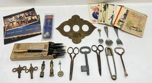 lot 164 image: Misc. Vintage Items Including Postcards (Some With Stamps) & More