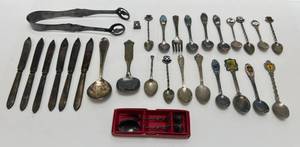 lot 179 image: Misc. Souvenior Spoons & More