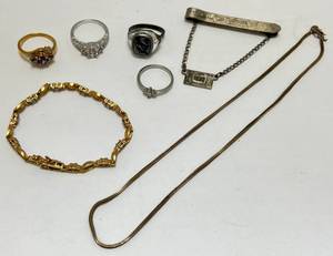 lot 182 image: Misc. Sterling Silver Jewelry