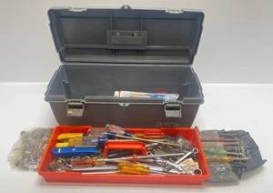 lot 196 image: Tool Box With Tools Including Craftsman