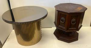 lot 203 image: Misc. Vintage Unique Tables