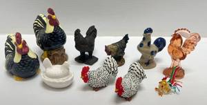 lot 215 image: Misc. Roosters Some Salt & Pepper