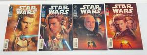 lot 255 image: 2002 Star Wars Episode II Attack Of The Clones #1 - #4