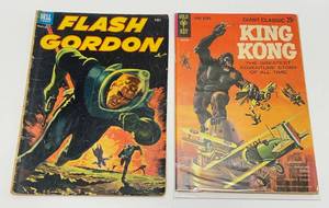 lot 267 image: King Kong #1 Gold Key Comics 1968 & 1953 FLASH GORDON Golden Age Dell Comics #2 (RARE)