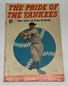 lot 274 image: (RARE) 1949 THE PRIDE OF THE YANKEES The Life of Lou Gehrig (Nice Condition)
