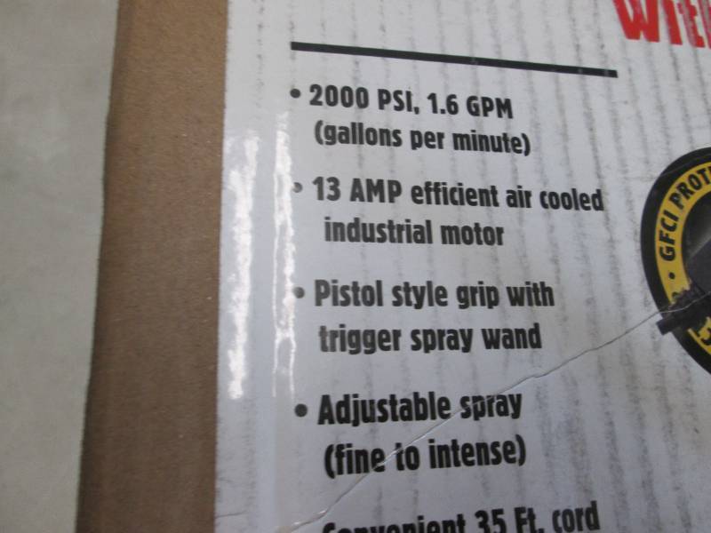 lot 45 image: All Power 2000 PSI Electric Pressur...