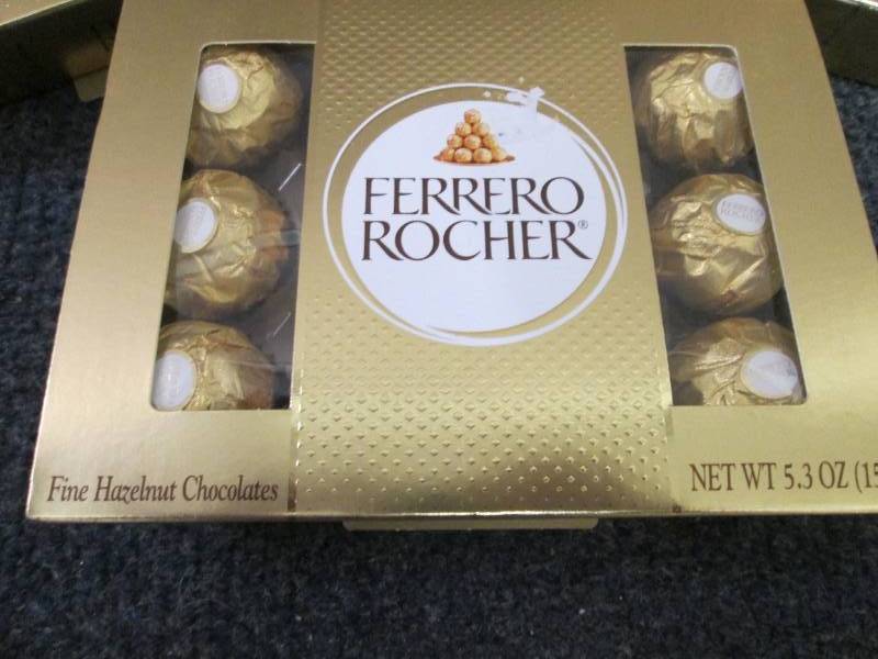 lot 158 image: 3- 5.3 oz pks Ferrero Rocher Fine H...