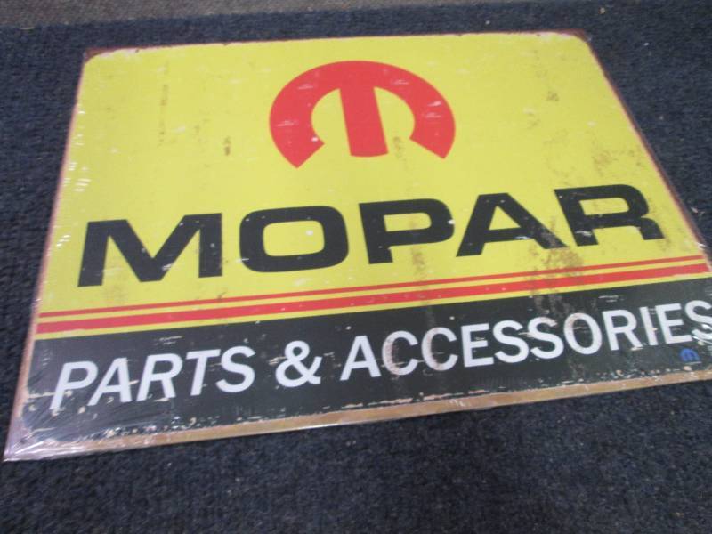 lot 466 image: Metal Mopar Sign 16x12.5 inches...