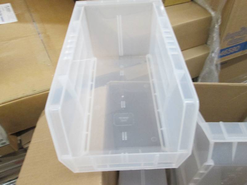 lot 234 image: 6 Clear Akro Organizing Bins...