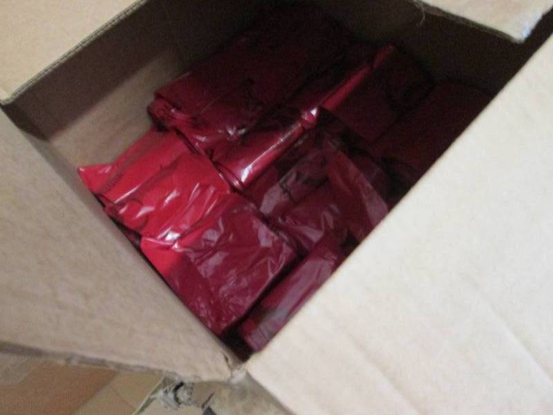 lot 257 image: Large Lot 24x30 inch Red Biohazard ...