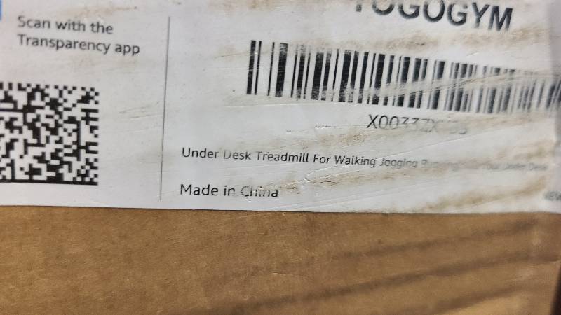 lot 55 image: New in box Under Desk Treadmill