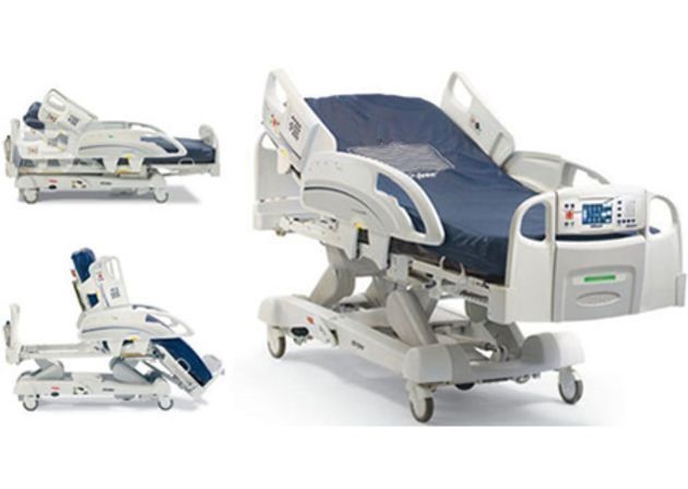 lot 1 image: THE BEST MSRP $54,000 STRYKER InTouch ICU Critical Patient Hospital Bed WChair Position, Scale, Exit Alarm, Plus Isolibrium Air &amp Moisture Management System Mattress WRotation, Turn Assist &amp Max Inflate Works Great See Youtube