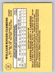 lot 71 image: Roger Clemens RC 1985 Donruss Leaf #99 Vintage Rookie Card