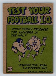 lot 175 image: Roger Staubach 1972 Topps Pro Action #122 Vintage Football Card