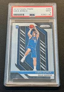 lot 28 image: Luka Doncic RC PSA Graded 9 Mint 2018 Panini Prizm #280 Rookie Basketball Card