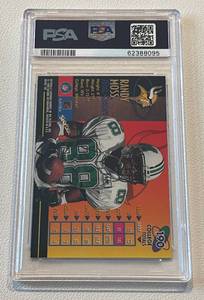lot 30 image: Randy Moss RC PSA Graded 8 NM-MT 1998 Metal Universe #190 Minnesota Vikings Rookie Football Card