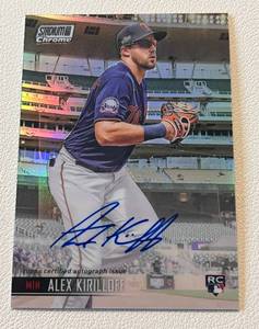 lot 46 image: Alex Kiriloff Auto Refractor 2021Topps Stadium Club Chrome #SCCBA-AK - Signed Minnesota Twins Baseball Card