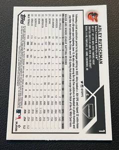 lot 58 image: Adley Rutschman Chrome RC 2023 Topps Rookie Cup #1 Baseball Card