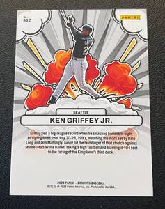 lot 68 image: Ken Griffey Jr 2023 Donruss SP Bomb Squad Foilboard Baseball Card