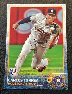 lot 73A image: Carlos Correa RC 2015 Topps Update #US174 Rookie Minnesota Twins Baseball Card