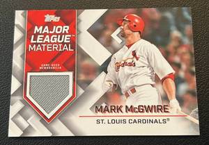 lot 75A image: Mark McGwire Game Used Patch 2022 Topps Major League Material #MLM-MMC Baseball Card