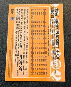lot 77A image: Kirby Puckett Refractor 2023 Topps Chrome #2T88C-53 Minnesota Twins Baseball Card