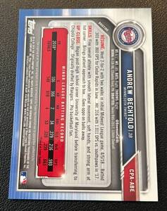 lot 119 image: Andrew Bechtold Auto Card 2019 Bowman Chrome #CPA-ABE Minnesota Twins Signed Baseball Card