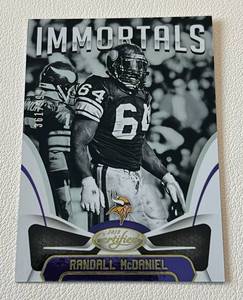 lot 151 image: Randall McDaniel 999 2018 Certified Immortals #123, numbered 361999 Minnesota Vikings Football Card