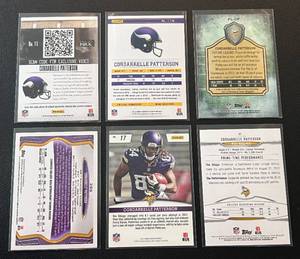 lot 156 image: Cordarelle Patterson 6 Card Rookie Lot - Minnesota Vikings Football