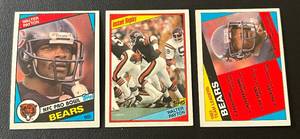 lot 173 image: Walter Payton 3 Card Lot 1984 Topps #221, #228, and #229 Vintage Football Cards